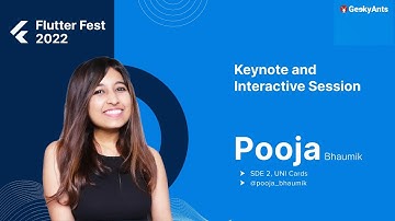 Keynote by Pooja Bhaumik | Flutter Fest | GeekyAnts