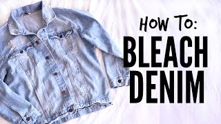 DIY: How to Bleach Denim