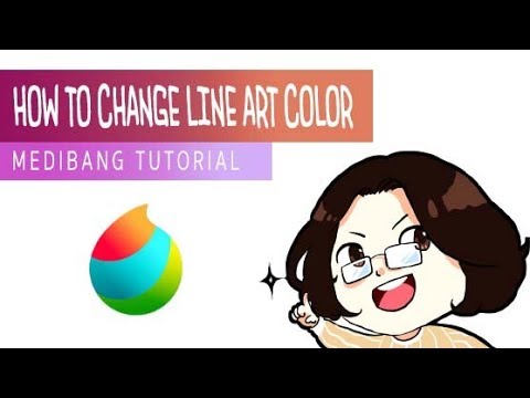 [Medibang Paint Pro desktop version how to] Change Lineart Color with Selection