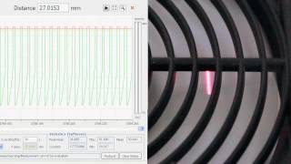 optoNCDT demo - PC cooling fan