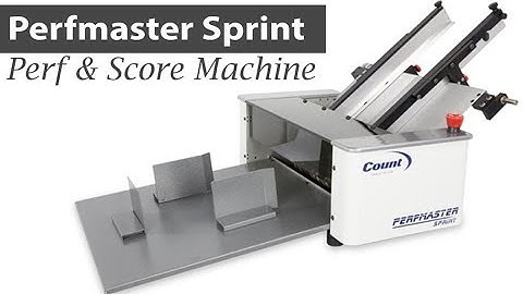 Perfmaster Sprint Perforating & Scoring Machine from Count USA