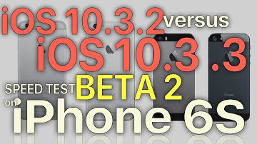 iPhone 6S : iOS 10.3.2 vs iOS 10.3.3 Beta 2 Speed Test (Build 14G5037b)