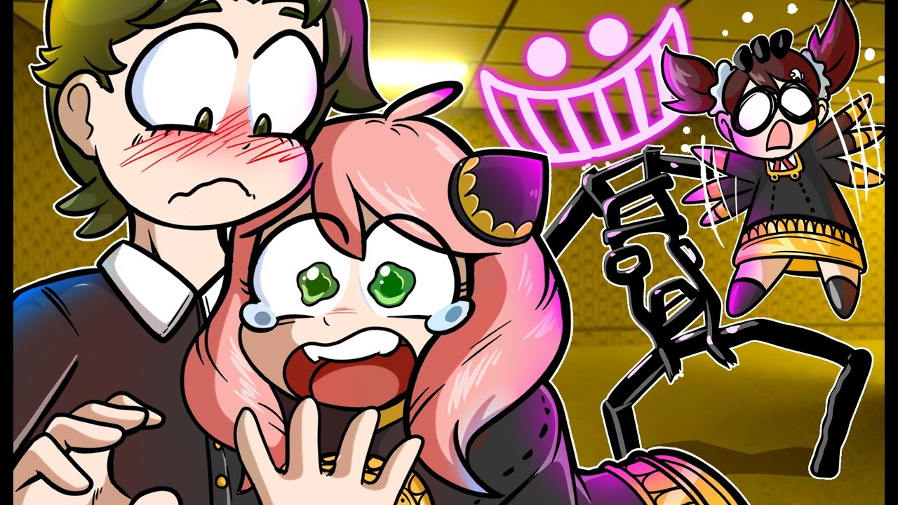 Anya, Damian e Becky ficam PRESOS no Backroom do Roblox no Spy x Family Vr!