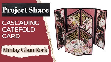 Cascading Gatefold Card | Mintay Glam Rock | ASC Craft Supplies DT
