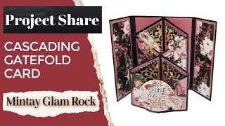 Cascading Gatefold Card | Mintay Glam Rock | ASC Craft Supplies DT