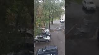 7 октября в Минске выпал первый снег