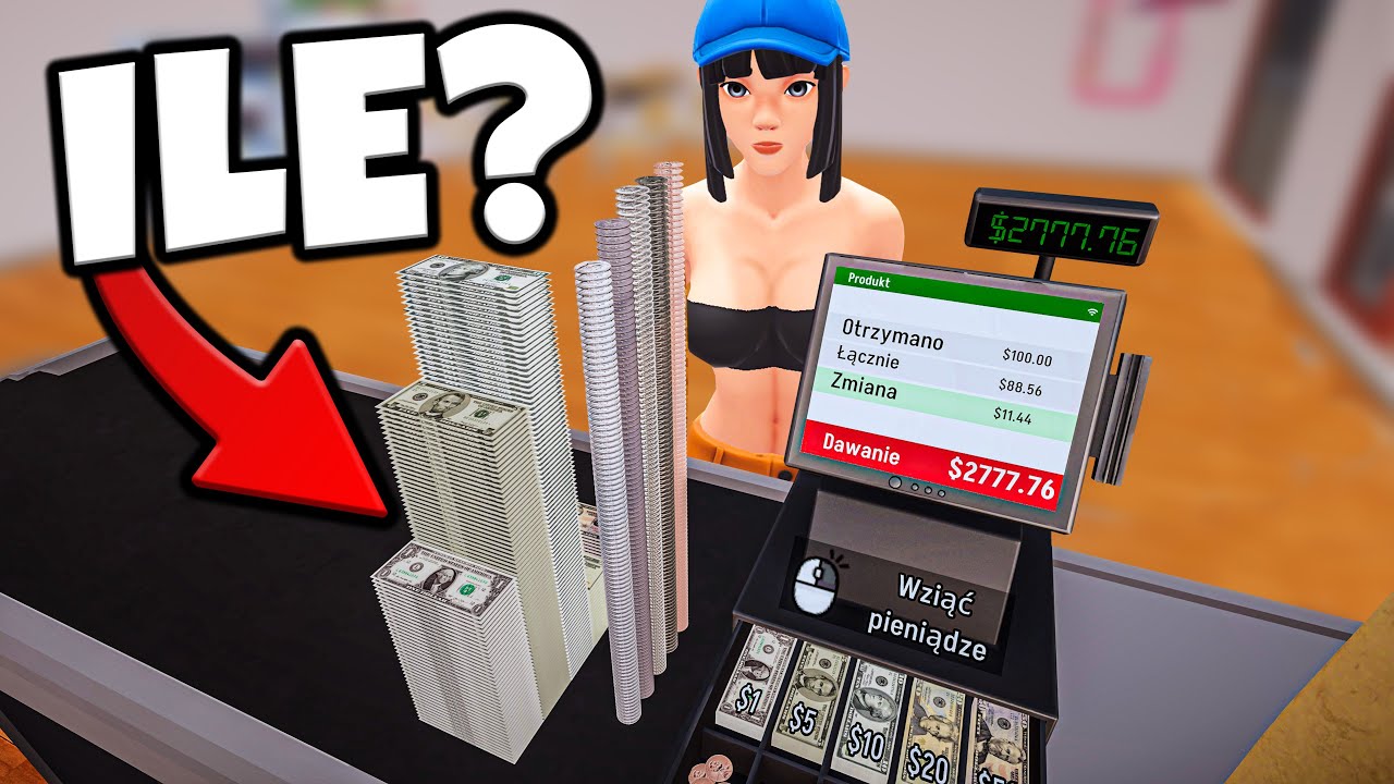 ❄️ WYDAŁEM JEJ RESZTE W 4500 GROSZY!? *prawie supermarket simulator*