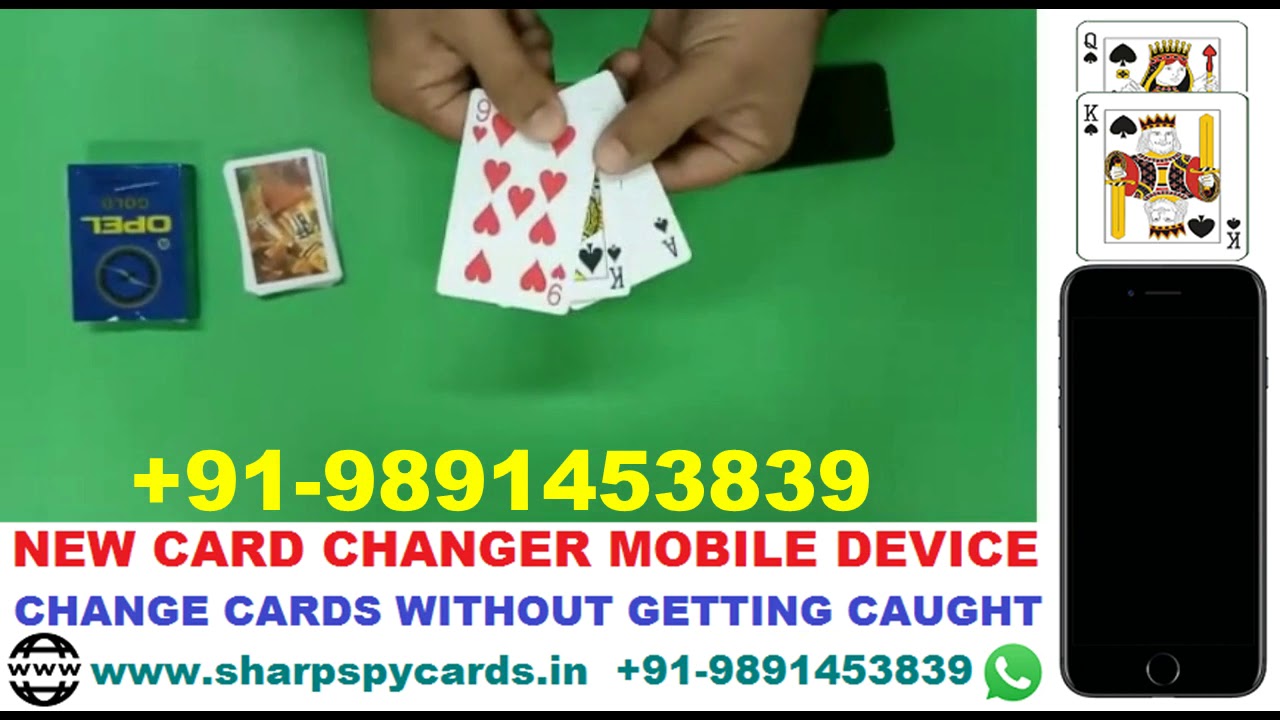 Card Changer Mobile Playing Cards Cheating Device to Win All Card Games