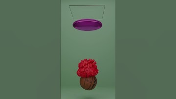 NBA Basketball #blender3d #3danimation #animation #blenderanimation #simulation #physics #shortvideo