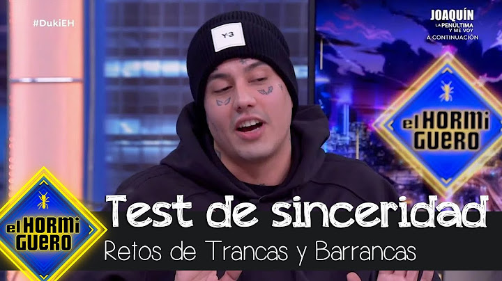 Duki habla con Trancas y Barrancas sobre las marcas de su ropa y los encontronazos  - El Hormiguero