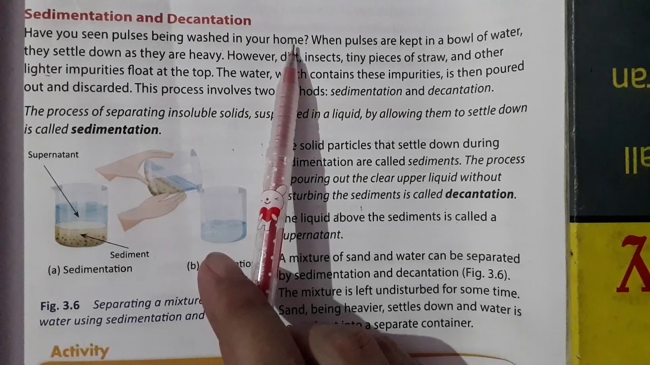 Class 6 ch 3 oxford book methods of separation hand picking, sieving