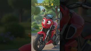 🚲 Cycle vs 🏍️ Bike Battle! Kaun Hai Asli King? 😱😂 | Funny Cartoon Shorts #bike #cycle