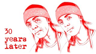Drawing portrait that will grow old for 30 years