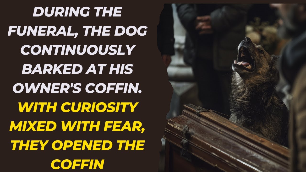 The police dog shocked everyone by continuously barking at the coffin, leading to the discovery...