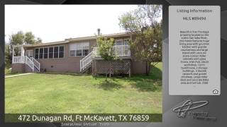 472 Dunagan Rd, Ft Mckavett, Tx 76859