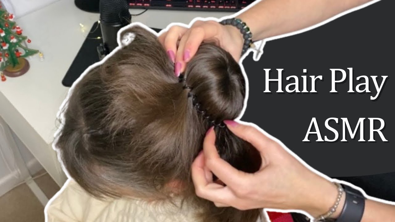 [ASMR] Real Person Hairplay | No Talking | Hair Styling, Adjustments