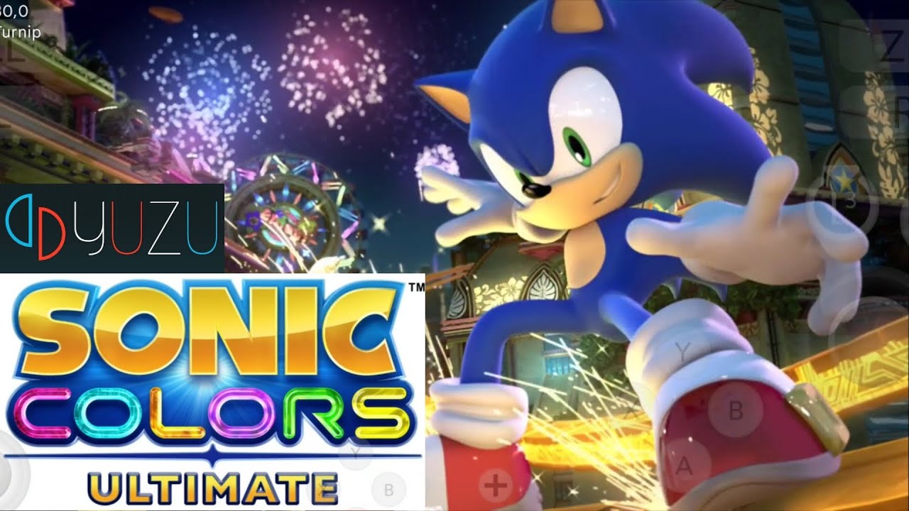 SONIC COLORS ULTIMATE GAMEPLAY SETTING YUZU NCE278 SWITCH EMULATOR - YouTube