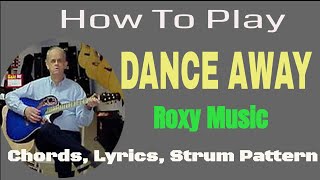 Video thumbnail of "Dance Away (Roxy Music) - Adult Guitar Lessons"