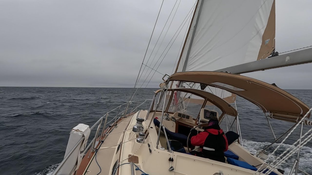 Sailing Across an Unsettled Lake Michigan in June, '23