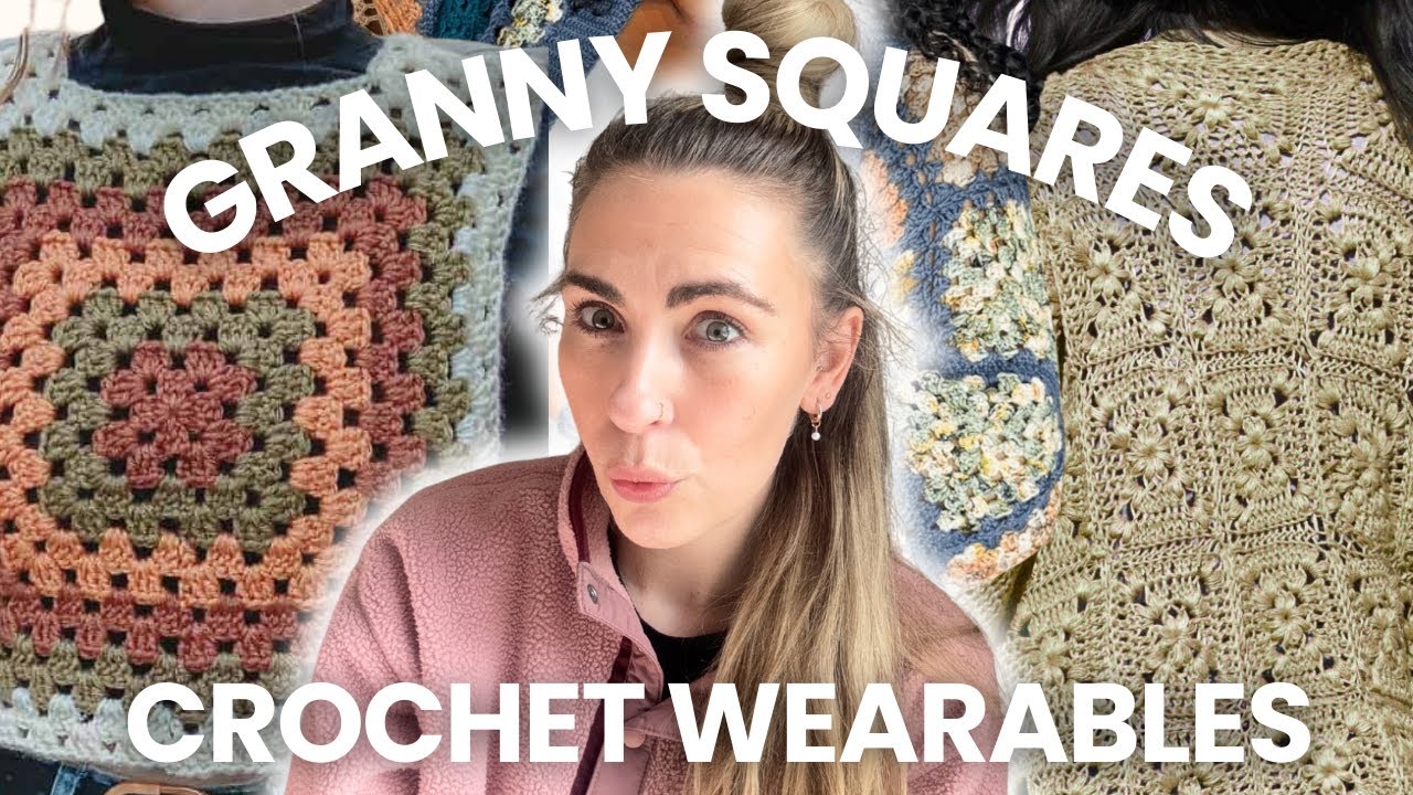 20 простых БЕСПЛАТНЫХ проектов одежды, связанных крючком из бабушкиных квадратов 🧶