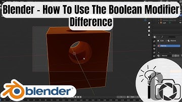 Blender - How To Use The Boolean Modifier Difference 4K