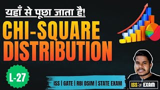Chi Square Distribution | Mean & Variance | MGF | Additive Property | ISS EXAM 2026 | Lecture -27