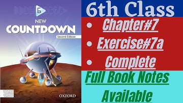 6th Oxford Math Newcountdown second edition chapter#7 exercise#7a complete