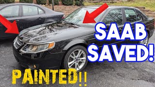 How Good is this MAACO Paint JOB? My Wrecked Saab 9-5 is SAVED Again!