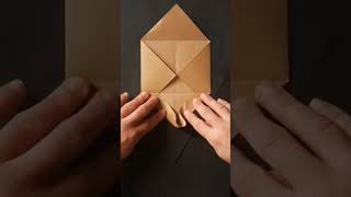 HOW TO MAKE ENVELOPE CARD WITH PAPER | LOVE LETTER #shorts #envelope #loveletter