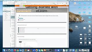Getting the enrollment code for eLearn