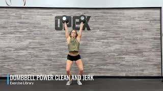 Dumbbell Power Clean and Jerk