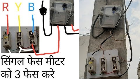 ▶️ electric house wiring single phase convert 3 phase