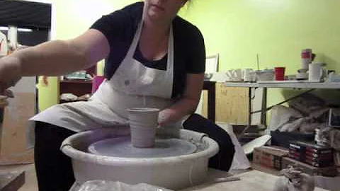 Making Pottery tumblers lizziespots.blog...