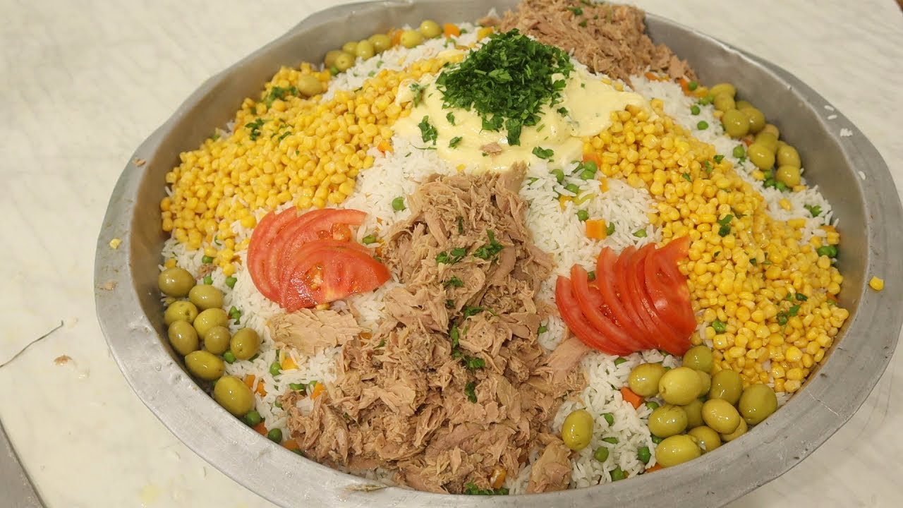 سلاطة الأرز او ماسيدوان🇩🇿 كمية للاعراس مع السر الي يخليها ماتتعجنش