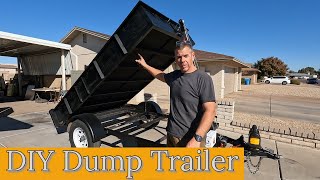 I converted my 5x10 utility trailer into a dump trailer / DIY dump trailer