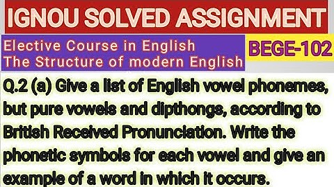 IGNOU SOLVED ASSIGNMENT BEGE-102 Q.2(a)