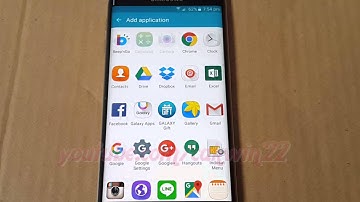 Android : How to add or remove Application in Apps edge Samsung galaxy s6 edge