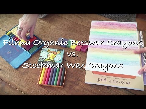 Filana Organic Beeswax Crayons vs. Stockmar Wax Crayons