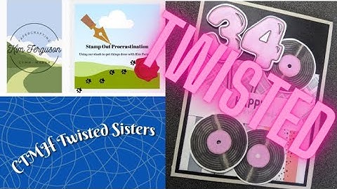 CTMH Twisted Sisters | Ornamental Borders Stamp Set - 34th Anniversary Card | Close To My Heart