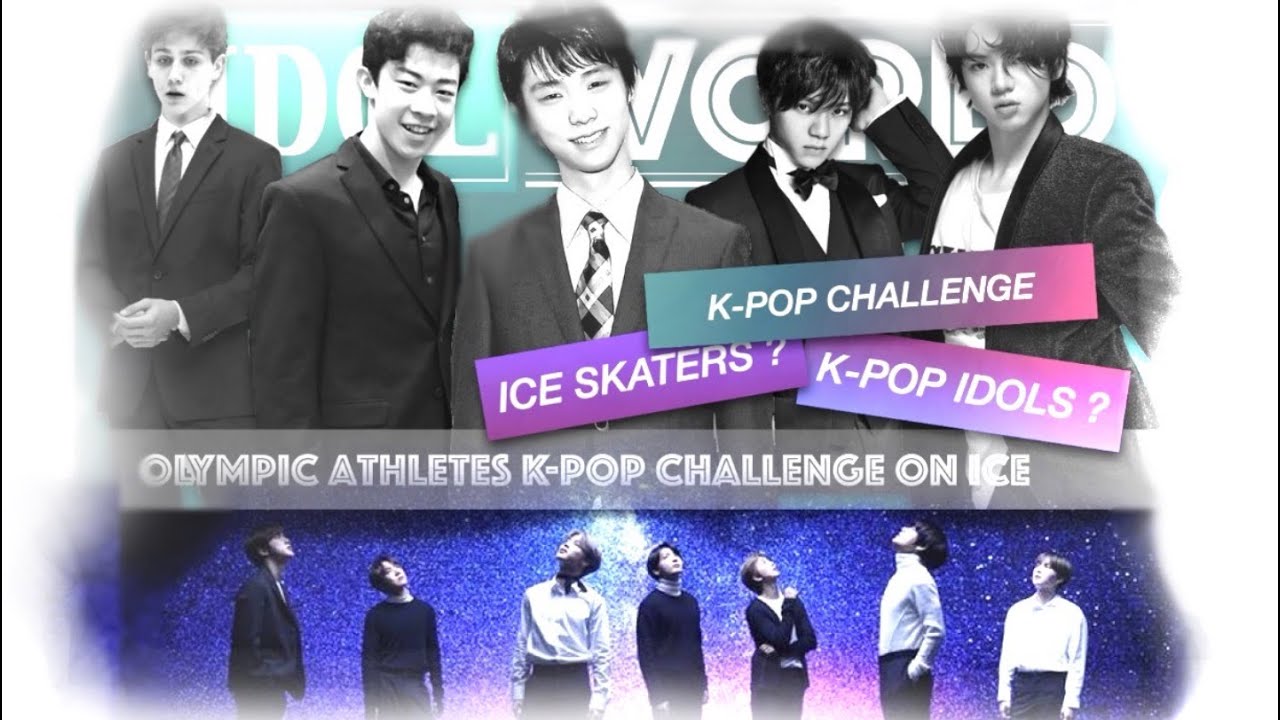 Yuzuru & skaters Kpop idols challenge on ice Boyband of figure