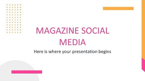 Free Magazine Social Media PowerPoint Template & Google Slides Theme by GreatPPT.com