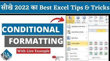 CONDITIONAL FORMATTING IN EXCEL | EXCEL 2022 (Hindi)