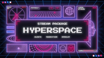 Hyperspace Twitch Overlay and Alerts Stream Package for OBS