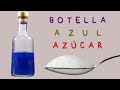 ¿Botella Azul con Azúcar Común o Sacarosa?. Sí, es Posible, pero Hidrolizándola.