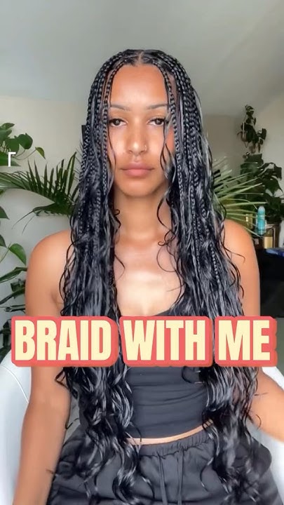  Ever wondered how to braid your own hair? #naturalbohobraids # ...