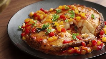 How to Make Cod with Tomato Basil Sauce - 3 Minutes Recipe