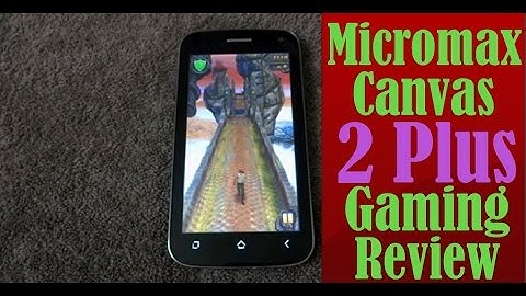 Micromax Canvas 2 Plus A110Q Gaming Review--Temple Run