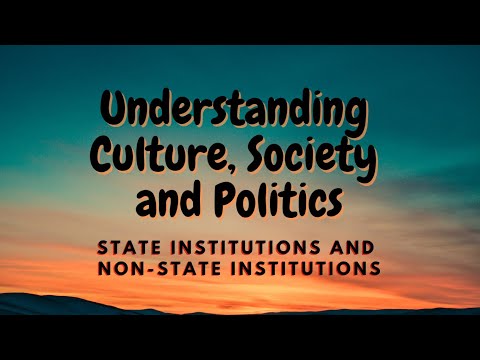 Video: What Are Non-state Institutions