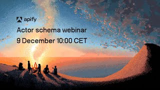 Webinar: Actor schemas