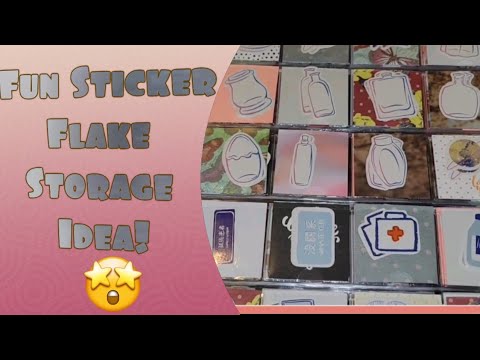 Sticker Flake Storage Fun Sticker Flake Storage Idea! Organizing My Sticker Flake Collection ...